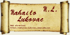Mahailo Lukovac vizit kartica